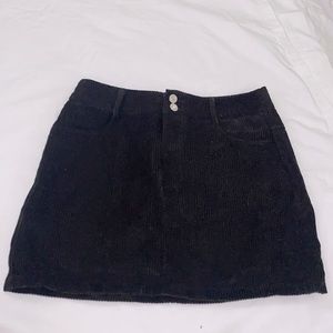 Black corduroy skirt